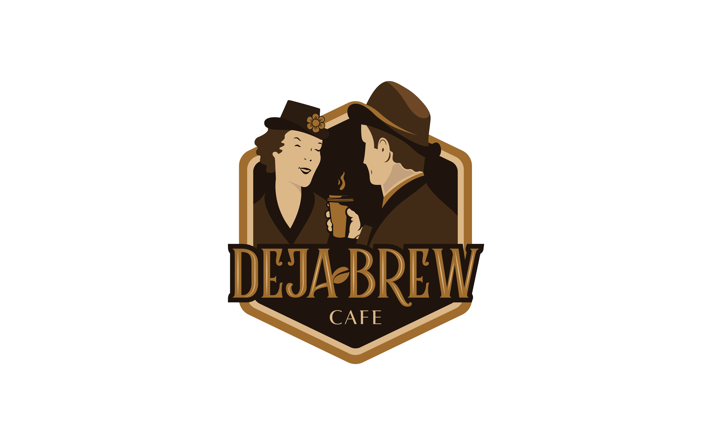 Deja Brew Cafe Logo Design