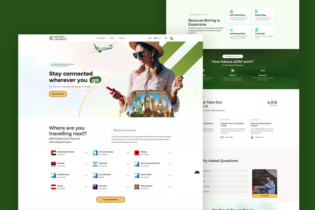 User-friendly eSIM web design