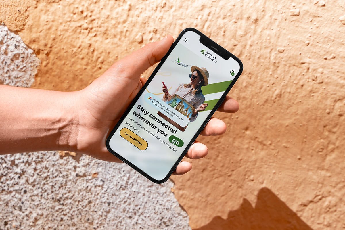 Mobile connectivity website UI